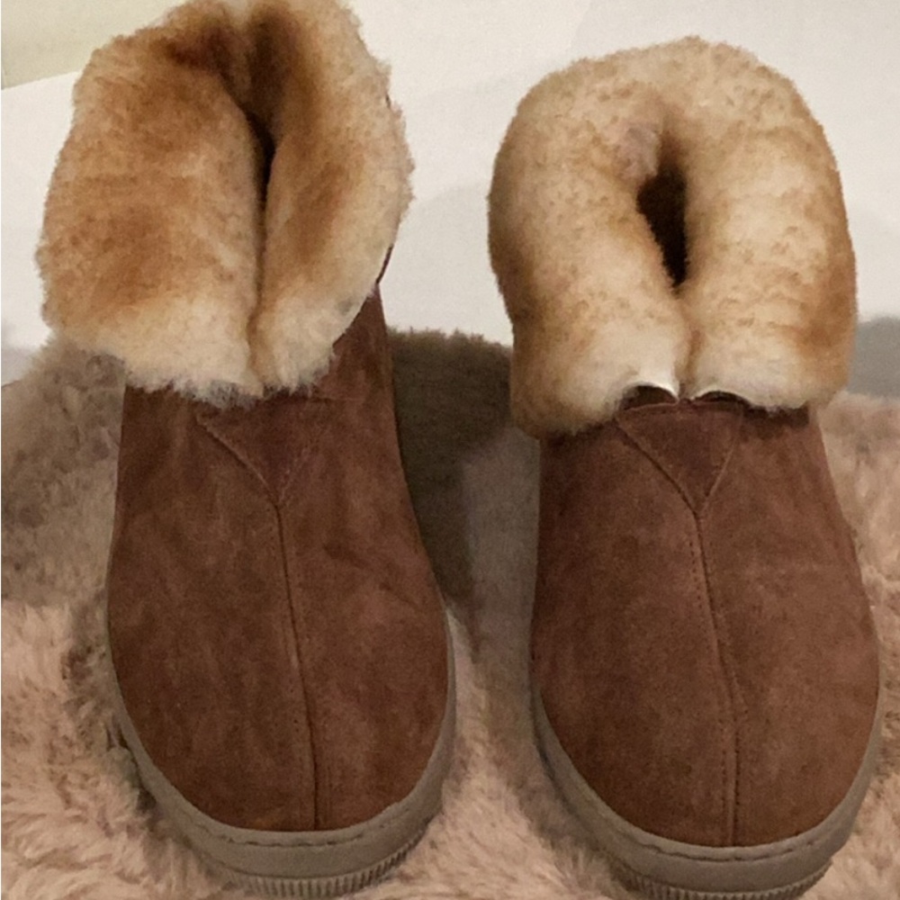Cozy Brown Shearling Boots